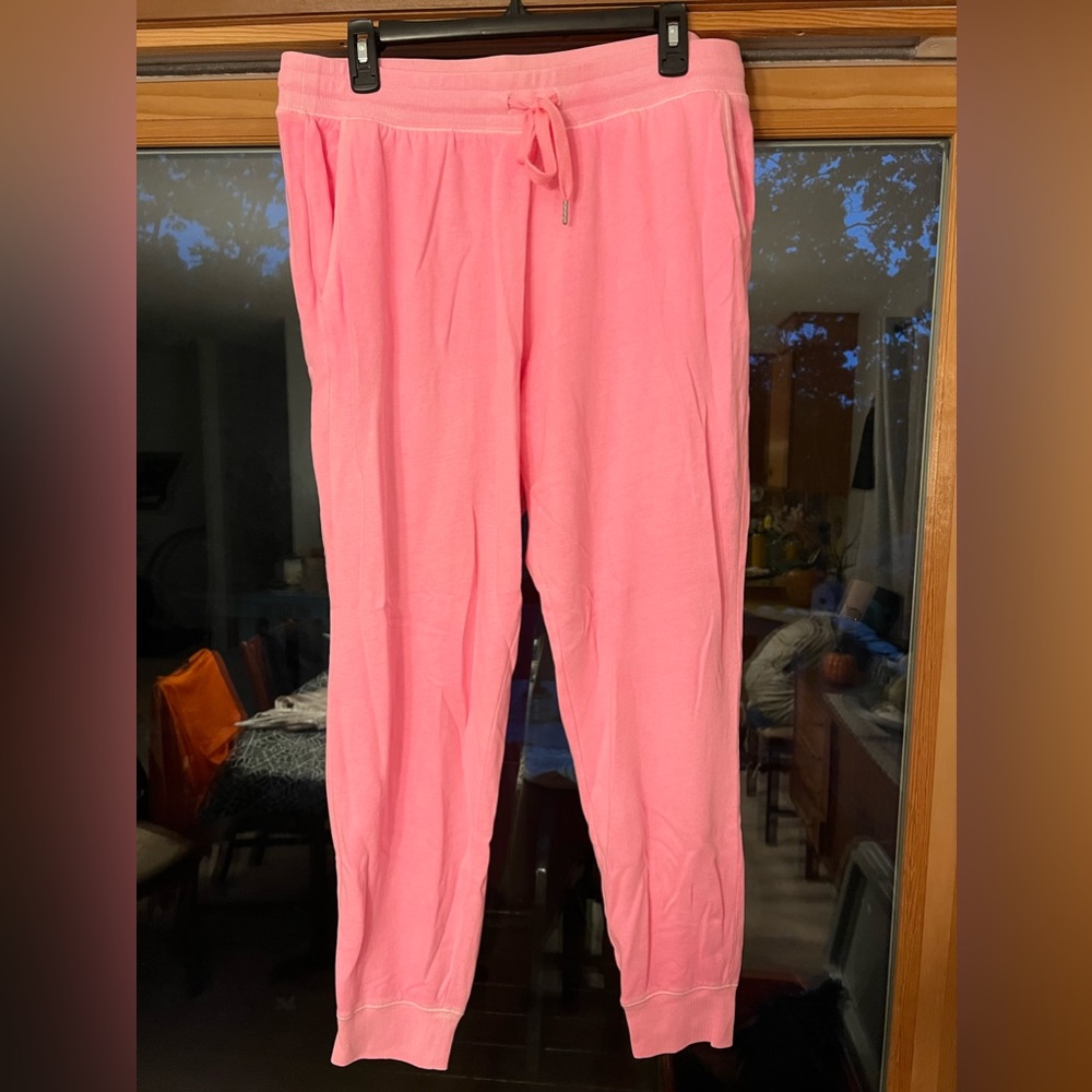 Bright pink old navy sweatpants